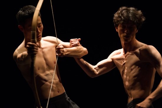 Jae-wu Jung (L) and Cheol-in Jeong in Soon-ho Park's Bow. Photo: Christopher Duggan