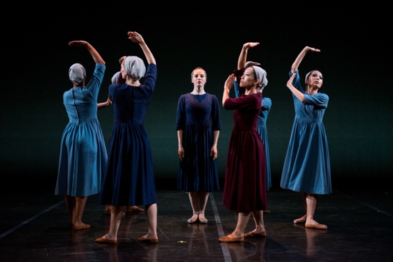 The women in Antony Tudor's Dark Elegies. Center: Carmella Lauer. Photo: Cherylynn Tsushima