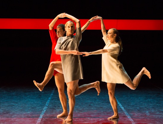 Three Graces (L to R): Claire Westby, Heather Lang, and Maggie Cloud. Photo: Yi-Chun Wu