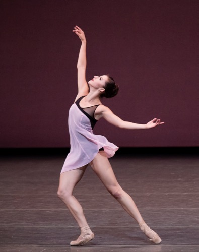 New York City Ballet's Indiana Woodward in Lauren Lovette's For Clara. Photo: Paul Kolnik 