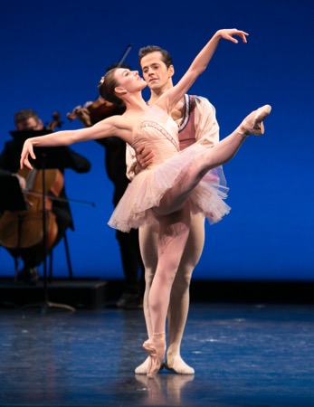 Tiler Peck and Robert Fairchild in George Balanchine's Divertimento Brilante at Vail Dance Festival: ReMix NYCPhoto: Erin Baiano