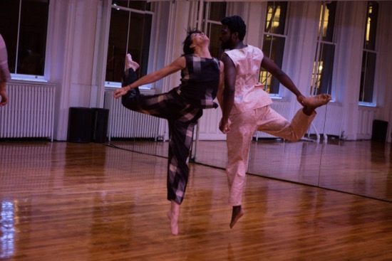 Colleen Thomas and Oluwadamilare in Bill Young's Interleaving. Photo: Julia Discenza