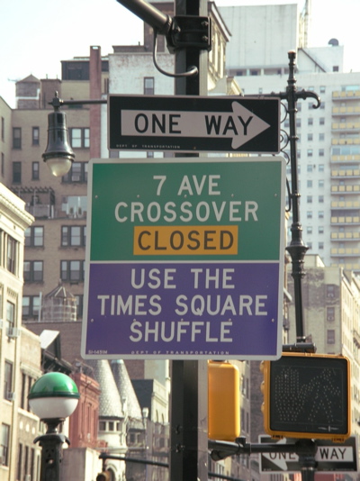 Times Square Shuffle [Photo: Alice Dayton]
