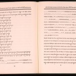 Two-page spread of text by William Burroughs, from 'Brion Gysin Let the Mice In'