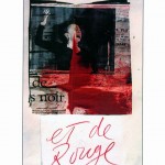"La Mome et de Rouge" [front cover of four-page folio of the published poem, COLD TURKEY PRESS, 2011].