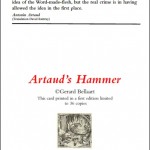 From the ‘Artaud’s Hammer’ Portfolio © Gerard Bellaart [Cold Turkey Press, 2013]