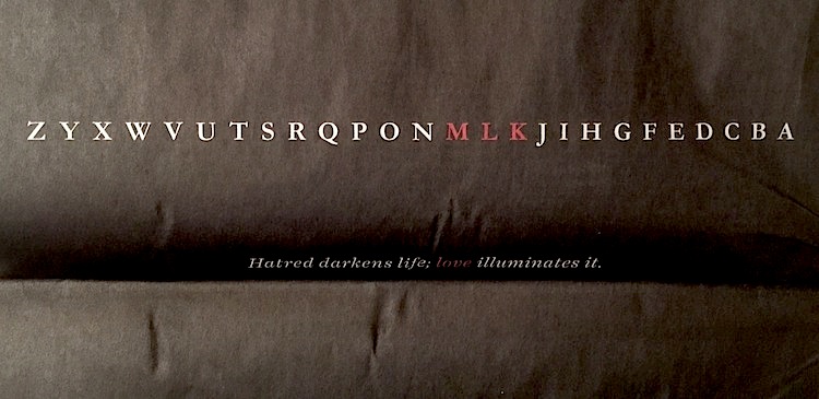 Starbucks took this full-page ad in the New York Times to honor Martin Luther King Jr.
