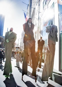 Intervention Wall Street, Laura Anderson Barbata, photo by Frank Veronsky