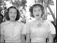 Judy Garland, Deanna Durbin in Every Sunday.jpg