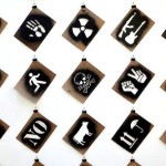 "Protest Stencil Toolkit" pages in a gallery