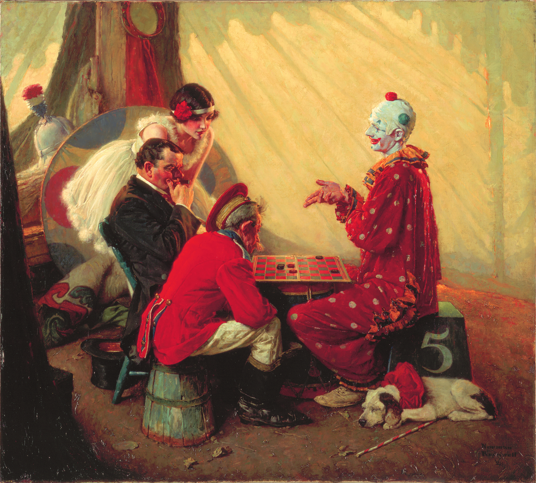 Norman Rockwell's 'Checkers'