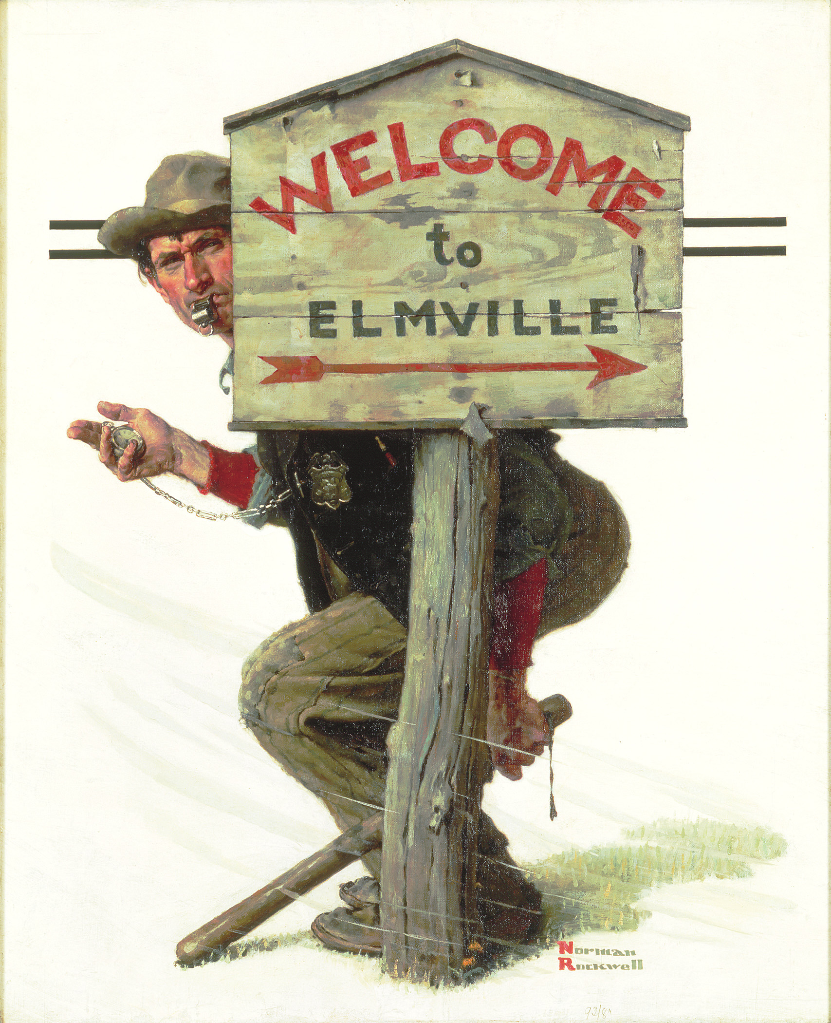 Norman Rockwell's "Welcome to Elmville"