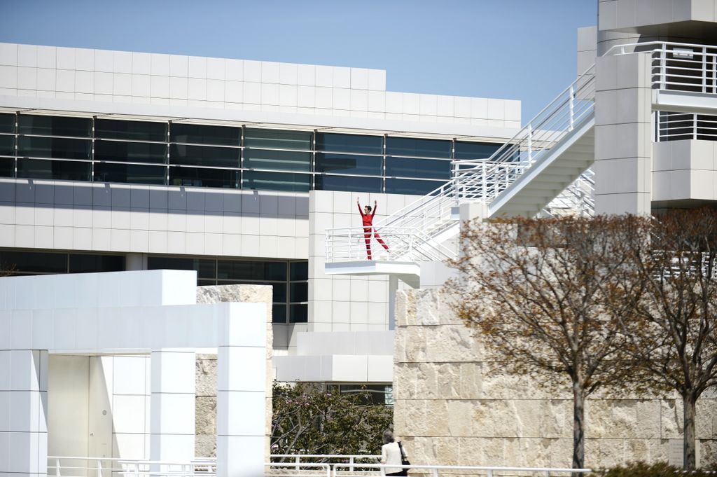"Roof Piece" at the Getty. photo: Roger Wong