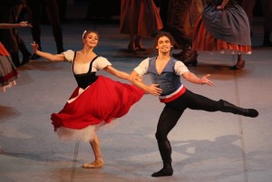Oksana Bondareva and Ivan Vasiliev in Mikhailovsky Ballet's "The Flames of Paris." Photo: Stas Levshin_25