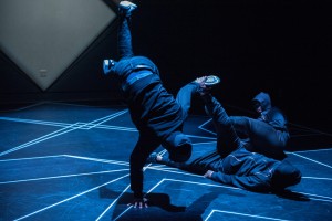 Dancers of "Opposing Forces," Amy O'Neal's all-male hip hop odyssey.  Photo: Bruce Clayton Tom. 