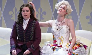 Tara Erraught and Kate Royal in Der Rosenkavalier. Photo: Tristram Kenton/Guardian