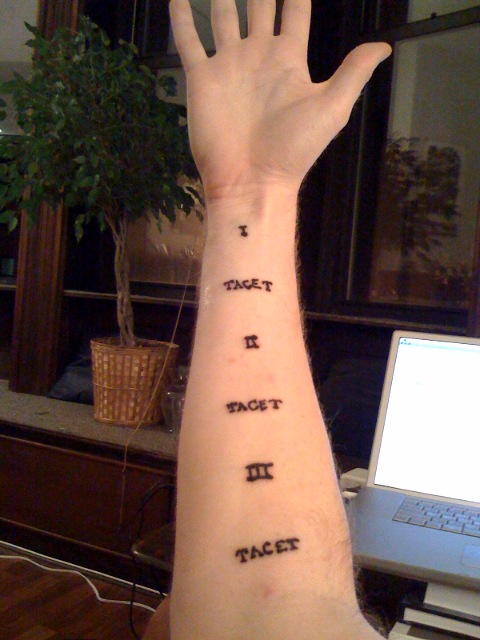 Tattoo Wiki: Laura Composer Jim Altieri sends me a photo of his tattoo.