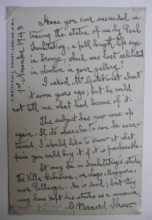 GB Shaw letter.JPG