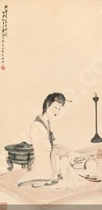 fu-baoshi-1904-1965-china-lady-in-solitude-2873243.jpg