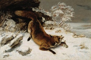 Fox_In_The_Snow_-_Courbet_(1860)