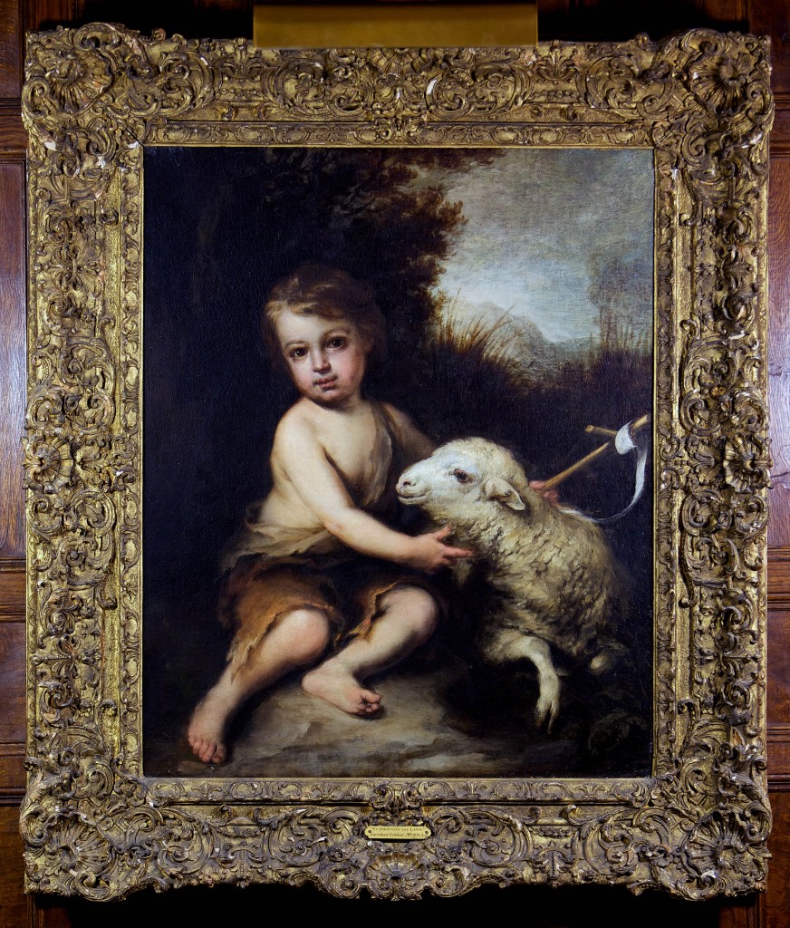 St. John with the Lamb by Bartolome Esteban Murillo