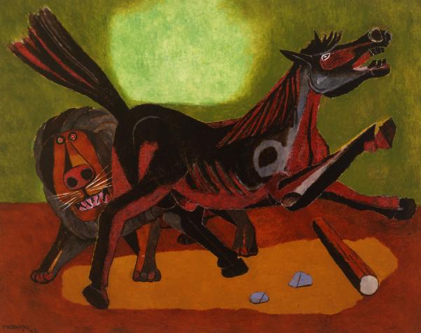 Tamayo's "Lion and Horse"