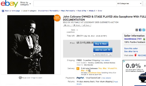 Coltrane ebay