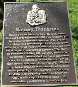 Kenny Dorham Gets a Plaque