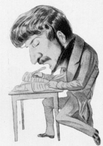 A caricature of Donizetti