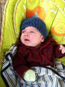 Rafa in his bouncy seat