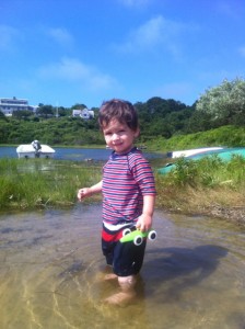 Rafa in the water