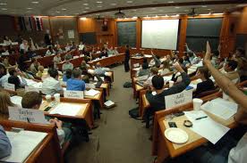 Harvard Business School classroom