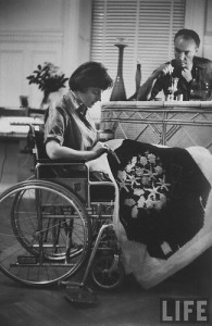 TANNY IN WHEELCHAIR WITH MR. B
