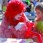 The Clown gives a Balloon Dog