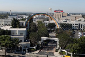 Rainbow Arch by Tony Tasset, Sony Studios, Culver City, CA, 2012