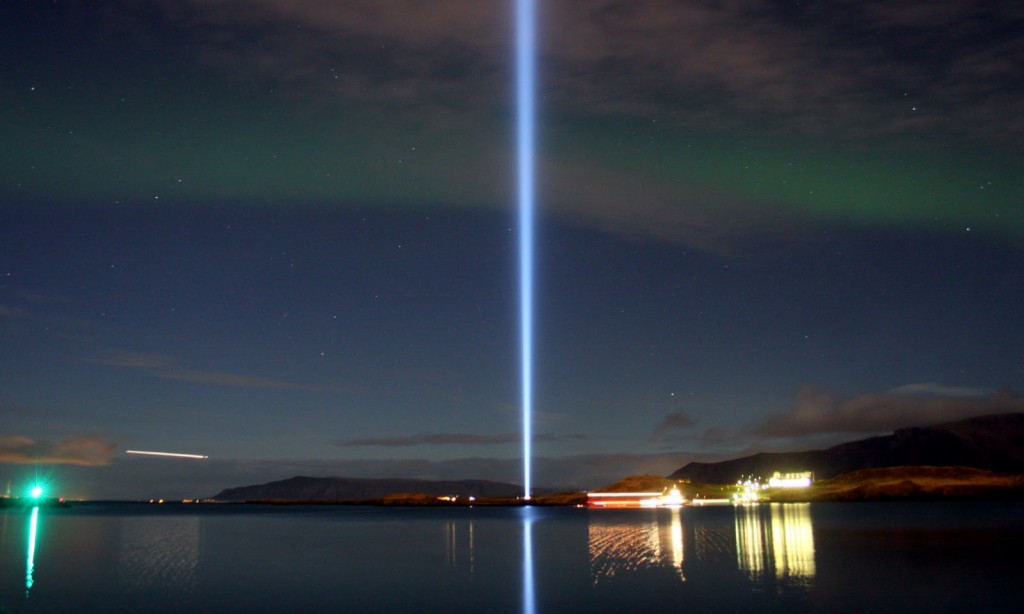 Imagine Peace Tower, Yoko Ono, Iceland, 2007 - Present