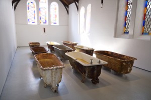 Dorothy Cross, Nine Bathtubs, at Lismore, UK