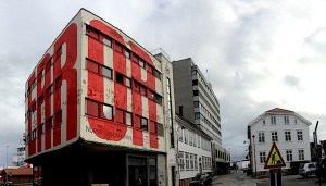 Artist SPY at nuart2014 mural festival, Norway