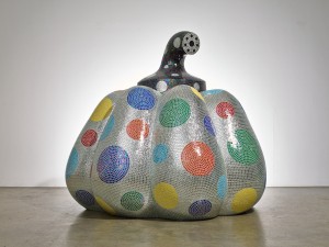 Yayoi Kusama, Starry-pumpkin-silver, 2014