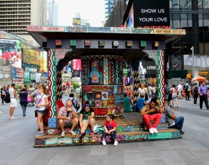 Faile in Times Square, Aug 2015