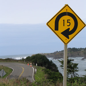 15 MPH Road Sign