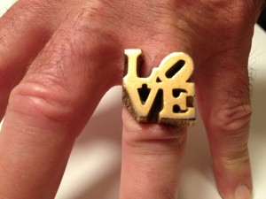 LOVE Ring, 1970's. By anonymous manufacturer.