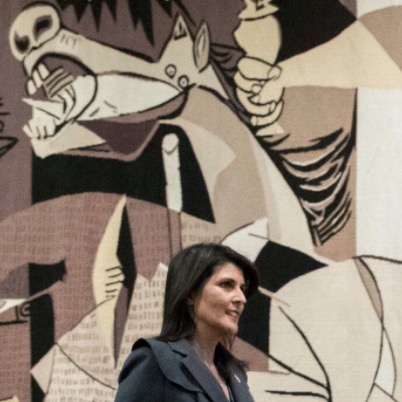 The ‘Guernica’ Replica Tapestry Hanging In The UN Has Been Repossessed By Its Rockefeller Owner
