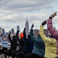 Taking Ballet Class Outdoors In The Middle Of A New York Winter