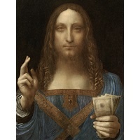 It Was Inevitable: New NFT Of ‘Salvator Mundi’ Holding Fistful Of Benjamins