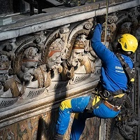 The Italians Who Dangle From Ropes To Repair Historic Sites