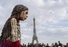 Giant Puppet Finishes Four-Month Refugee Walk From Syria To UK