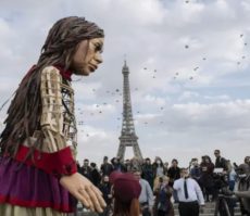 Giant Puppet Finishes Four-Month Refugee Walk From Syria To UK