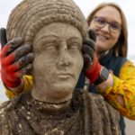 Intact Ancient Roman Busts Found During UK Train Excavation