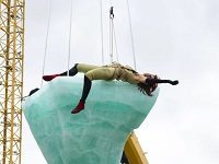 A 30-Hour, Three-Day Theatre Piece Staged On A Three-Ton Ice Block Suspended Over Sydney Harbor